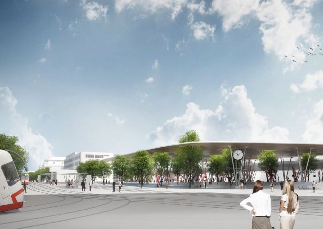 Chybík, Kryštof – nádraží v centru