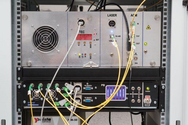 Optická vysílací část senzorového  systému | Autor: archiv firmy Optokon