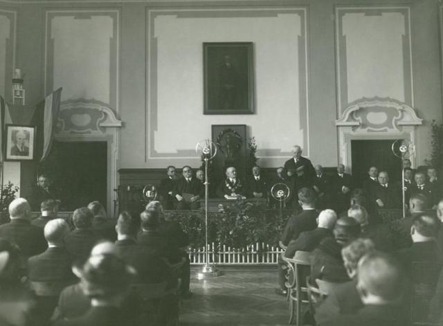 Promoce Nikoly Tesly v aule na ulici Veveří | Autor: Archiv VUT