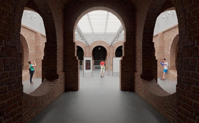 Hlavní sál je v projektu Ondřeje Veselého prosvětlen přirozeným světlem | Autor: Archiv Ondřeje Veselého