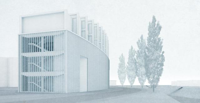 Projekt Pásovec: polyfunkční dům nabízí prostory pro manufakturu,  bydlení i podzemní parkoviště | Autor: Šimon Doubrava, Kristián Zámečník