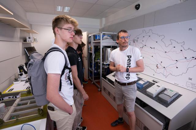 Students of the Matyáš Lerch Gymnasium in Brno at FEEC BUT  | Author: Nikola Číková