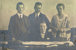 2. státnice 19.–27. 2. 1923: Doležel, Wittner, Kučej, Donátová | Autor: Autor: Archiv MUDr. Tomáše Nebeského, Archiv VUT