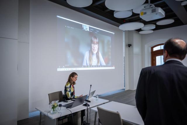Presentation by Sarah Fowkes, Project Manager of the European University Alliance ENHANCE. | Autor: Václav Koníček