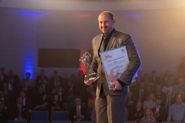 The IIF Gold Medal for electrochemical polishing technology was awarded to researcher Daniel Koutný from the Institute of Machine and Industrial Design at FME BUT. | Author: Trade Fairs Brno