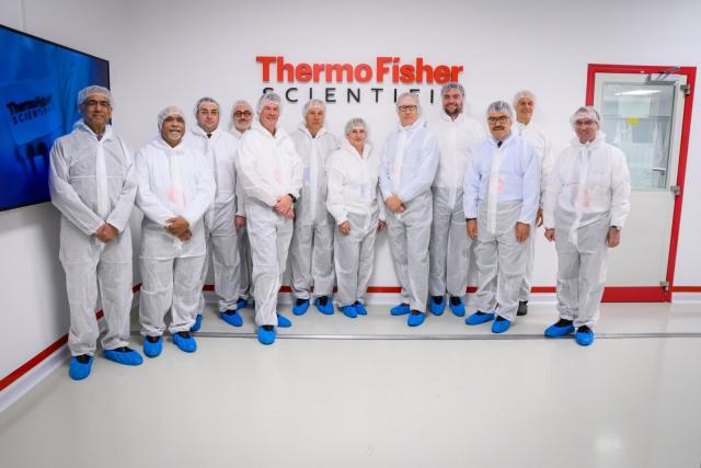 Exclusive visit to the hi-tech production facility of BUT's industrial partner, Thermo Fisher Scientific. | Author: TFS