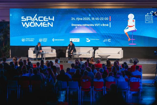 The discussion featured Soňa Ehlerová, an astronomer at the Czech Academy of Sciences and Czech delegate to the European Southern Observatory. | Author: Jakub Rozboud
