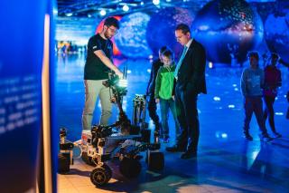 Brno Mars Rover showcased its autonomous space rover. | Author: Jakub Rozboud