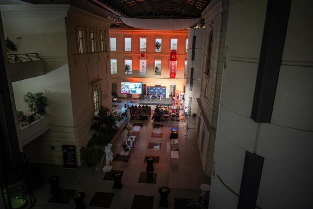 Diskuzní panel finalistů 5. ročníku Ceny podnikavosti studenta VUT. | Autor: Václav Koníček