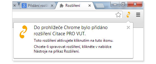 doplněk chrome