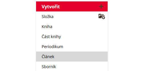 tlačítko vytvořit citaci 2